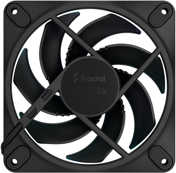 Ventoinha Fractal Design Momentum 14 140mm 1800RPM 8 Pinos RGB Preta (3 Pack) image number 4