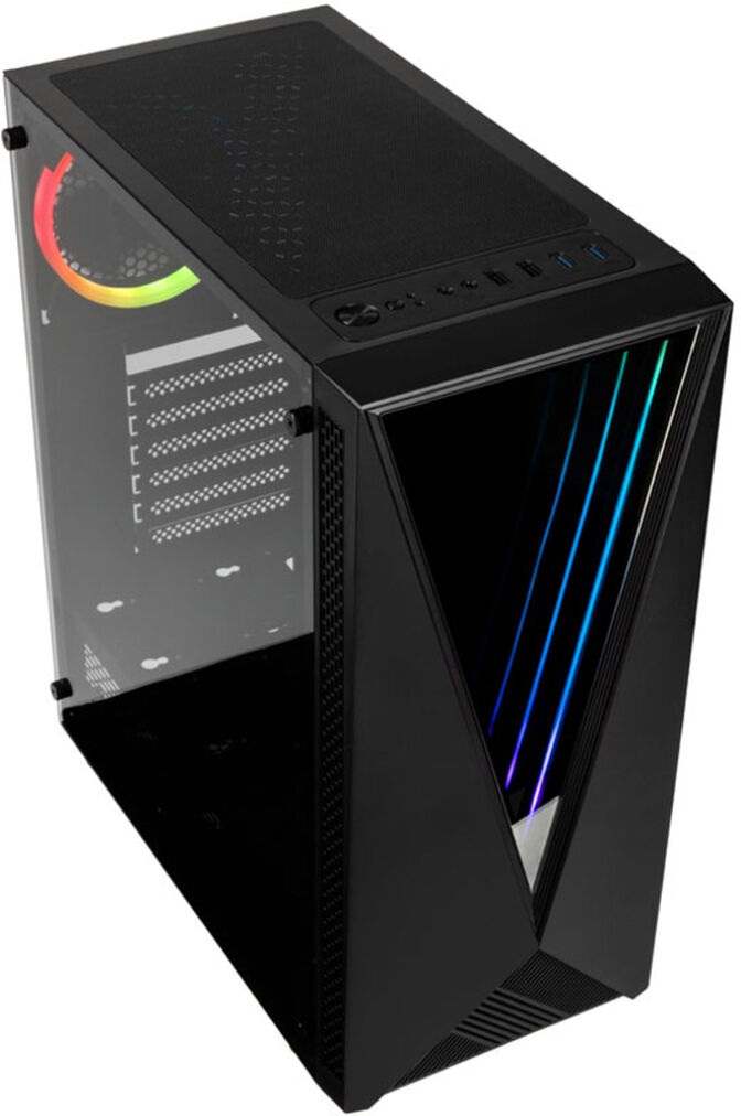 Caixa ATX Kolink VOID RGB Vidro Temperado Preto image number 1