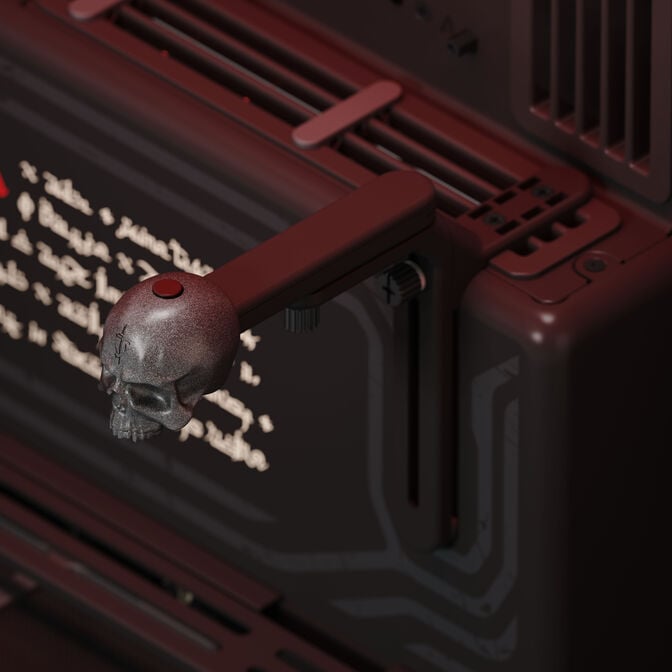Caixa ATX HAVN HS 420 Base Preto DOOM The Dark Ages Limited Edition image number 15