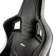 Cadeira noblechairs EPIC Real Leather - Preto / Branco / Vermelho image number null