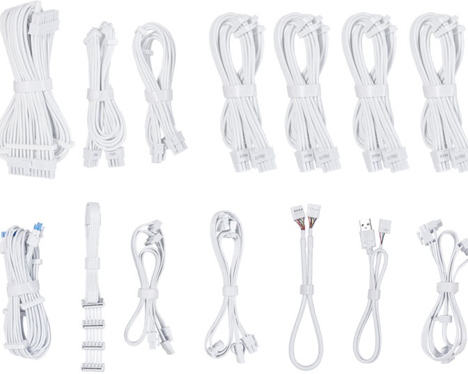 Fonte Modular Lian Li Edge 1000W 80+ Platinum Branco image number 6