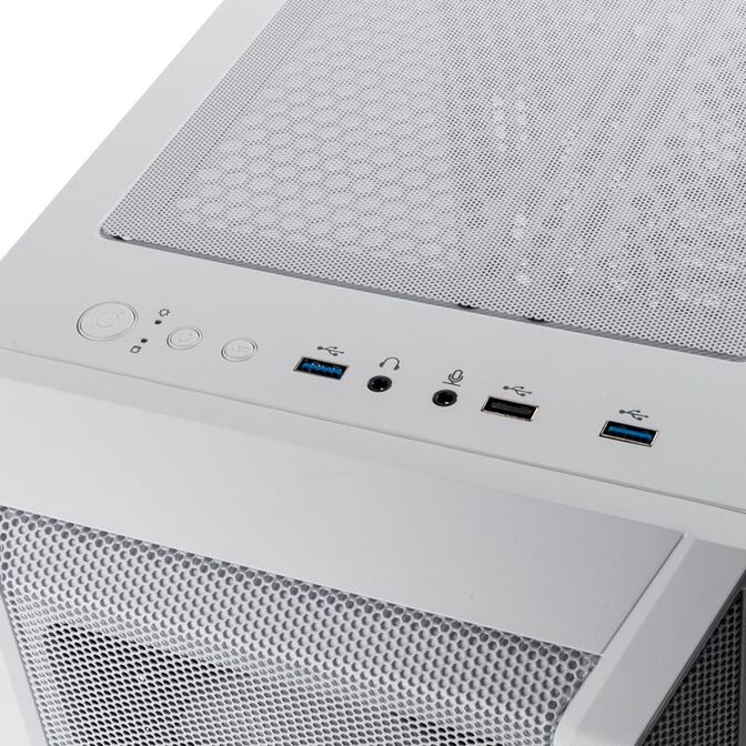 Caixa Micro-ATX Kolink Citadel Mesh RGB Vidro Temperado Branco image number 4
