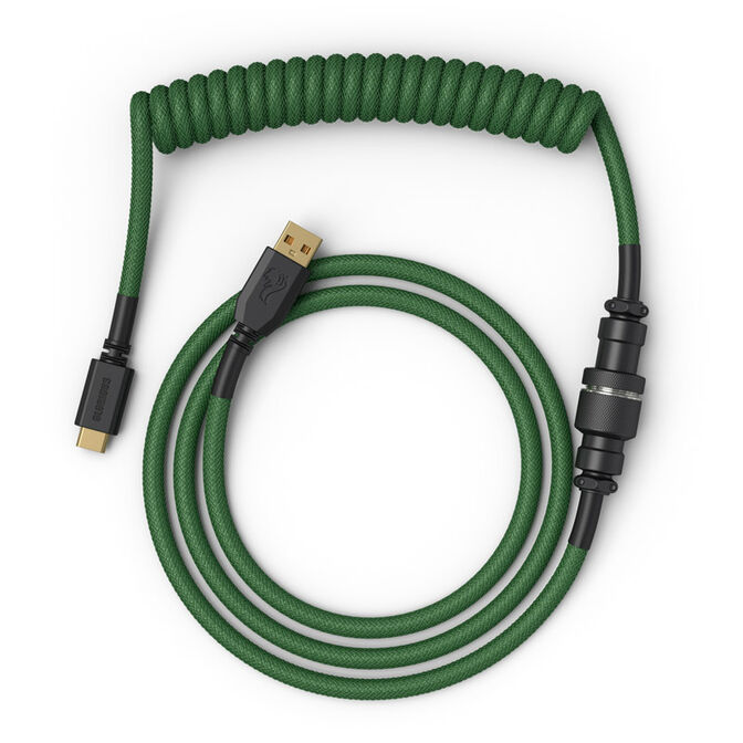 Cabo Coiled Glorious USB-C para USB-A 137m - Forest Green image number 1