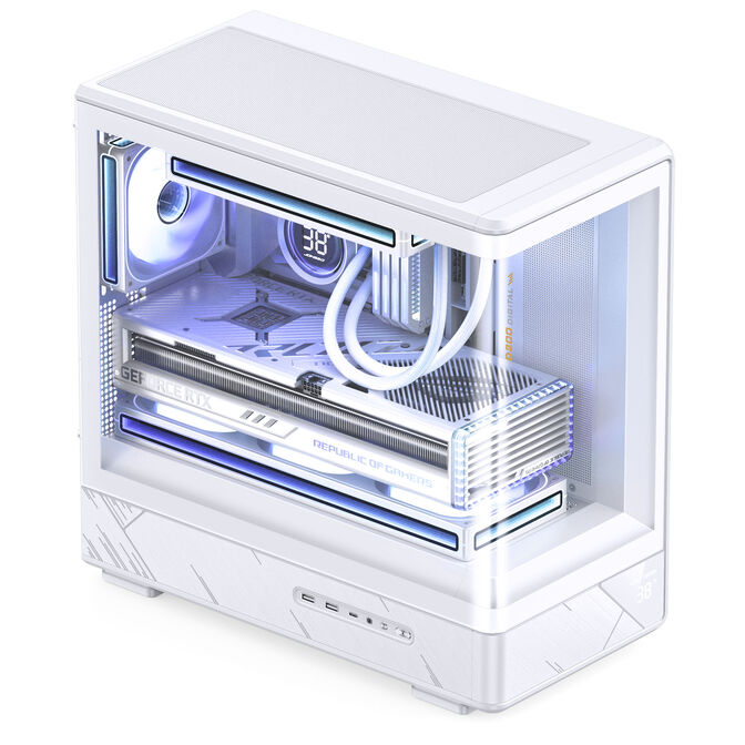 Caixa Micro-ATX Jonsbo D200 Vidro Temperado Branco image number 6