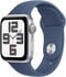 Smartwatch Apple Watch SE (2024) GPS 40mm Alum&iacute;nio Prateado c/ Bracelete Desportiva Azul Denim - S/M