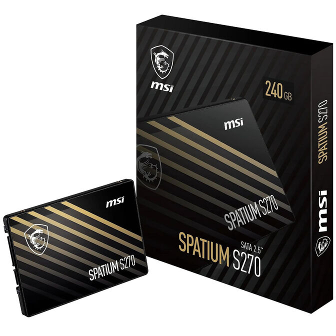 SSD MSI SPATIUM S270 240GB SATA III (500/400MB/s) image number 0