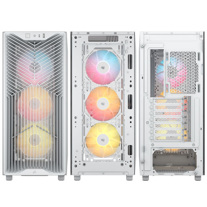 Caixa ATX Corsair 3200D RS ARGB Perfomance Branca Vidro Temperado image number 2