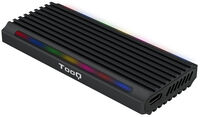 Caixa SSD Tooq M.2 NGFF/NVMe SSD USB 3.1 Gen 2 USB-C RGB