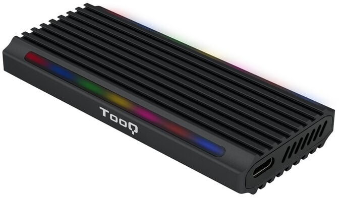 Caixa SSD Tooq M.2 NGFF/NVMe SSD USB 3.1 Gen 2 USB-C RGB image number 0