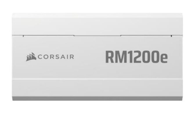 Fonte Modular Corsair RMe Series RM1200e 1200W Cybenetics 80+ Plus Gold ATX 3.1 - PCIe 5.1 Branca image number 1