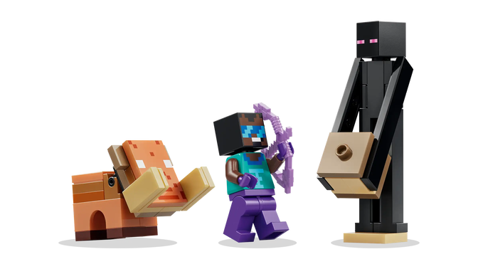 LEGO Minecraft: Jornada em Nether e Portal do End, 192 Pe&ccedil;as (21584) image number 3