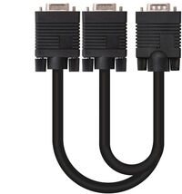 Cabo Bifurcador SVGA Nanocable VGA/M-2xVGA/F 45 CM Preto