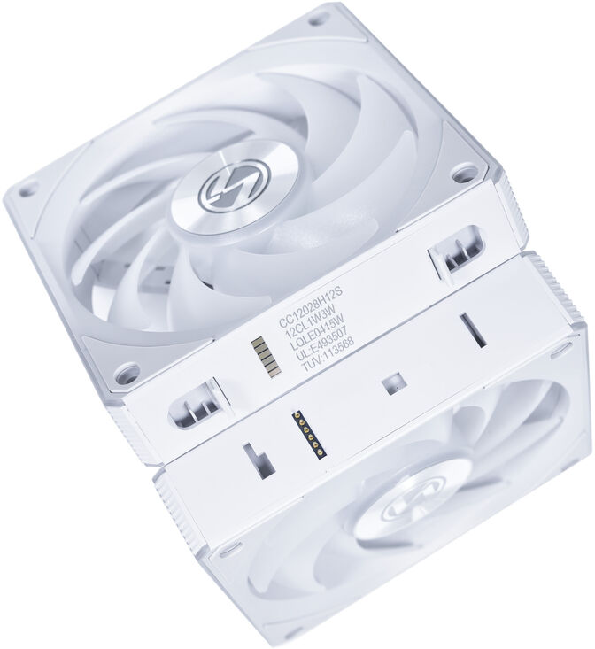Ventoinha Lian Li UNI FAN CL120 Wireless RGB PWM Branco 120mm (Pack 3) image number 2