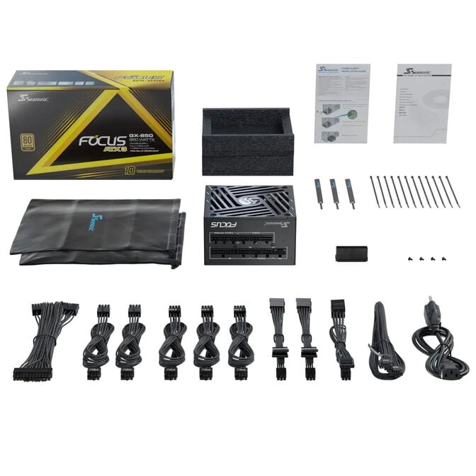 Fonte Modular Seasonic Focus GX-850W V4 80+ Gold ATX 3.1 image number 9