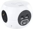 Tomada de 3 sockets com 4 USB's (2 USB A / 2 USB-C) s/ fios, c/ interruptor image number null