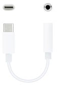 Cabo Conversor de &Aacute;udio Nanocable USB-C/M Jack 3.5/F 11 CM Branco image number null