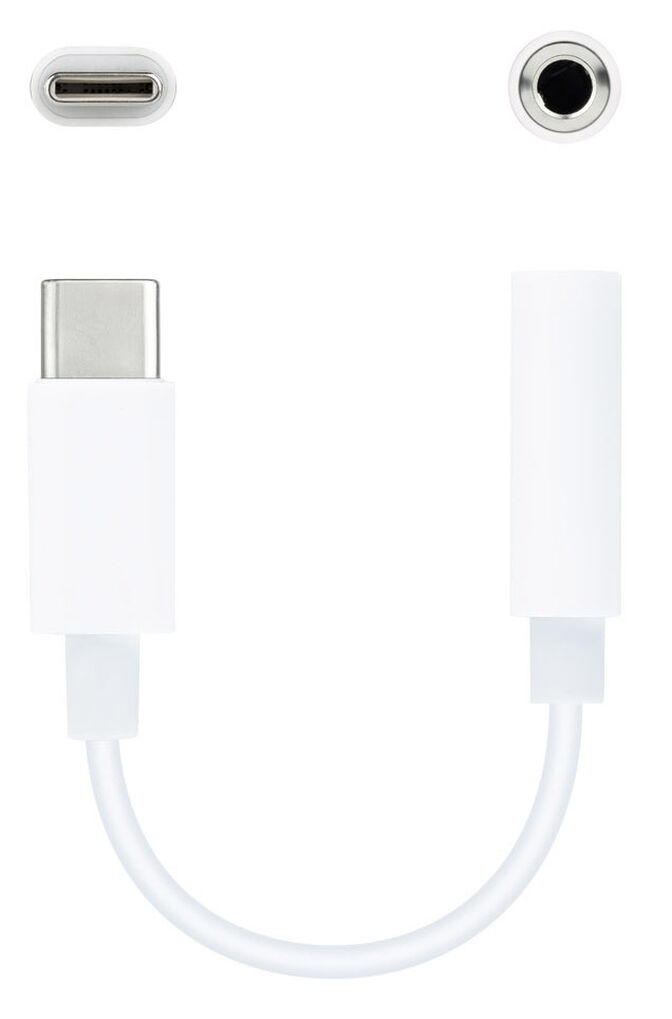 Cabo Conversor de &Aacute;udio Nanocable USB-C/M Jack 3.5/F 11 CM Branco image number 0