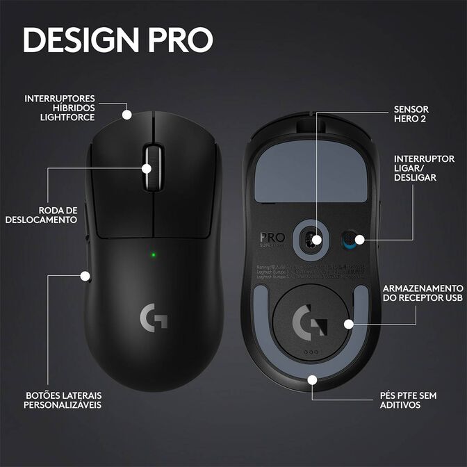 Rato Logitech G Series PRO X Superlight 2 Wireless 44000DPI Preto image number 7