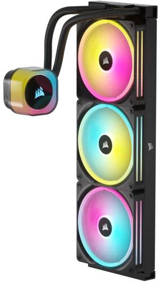 Water Cooler CPU Corsair iCUE LINK H170i RGB 420mm Preto image number 3