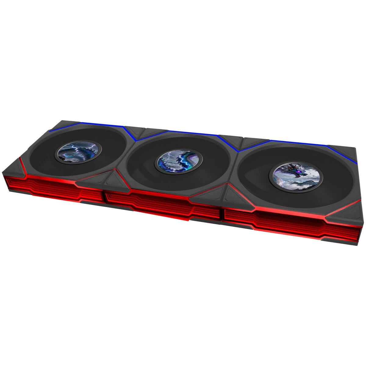 Ventoinha Lian Li UNI FAN TL120 LCD FLEX Wireless Reverse Blade Preto 120mm (Pack 3)