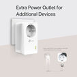 Powerline TP-Link TL-PA7017P KIT AV1000 Homeplug AV2 Gigabit Passthrough image number null