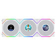 Ventoinha Lian Li UNI FAN TL120 LCD FLEX Wireless Branco 120mm (Pack 3) image number null