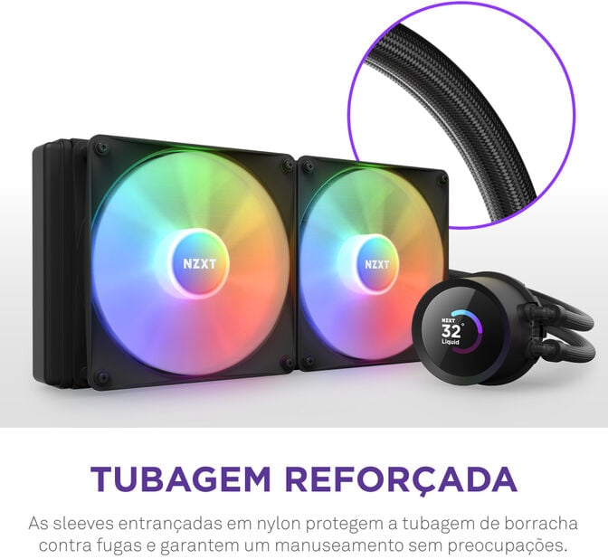 Water Cooler CPU NZXT Kraken 280 RGB Preto image number 9