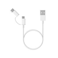 Cabo Xiaomi Mi USB a USB Tipo C/Micro USB 1m