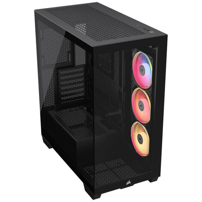 Caixa E-ATX Corsair 3500X LXR Link RGB Preto Vidro Temperado image number 1
