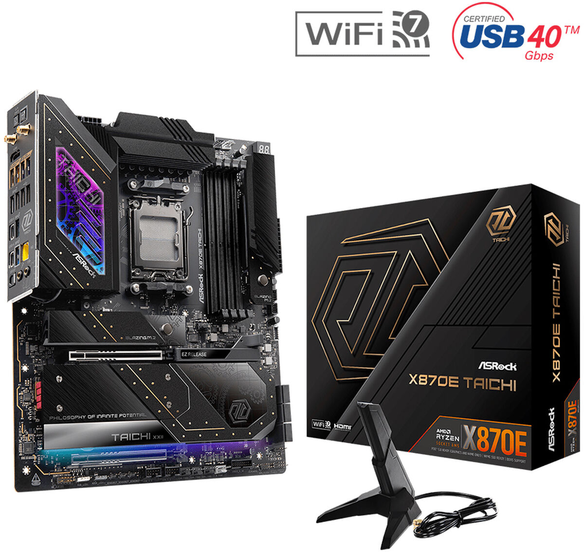 ** B Grade ** Motherboard ASRock X870E Taichi