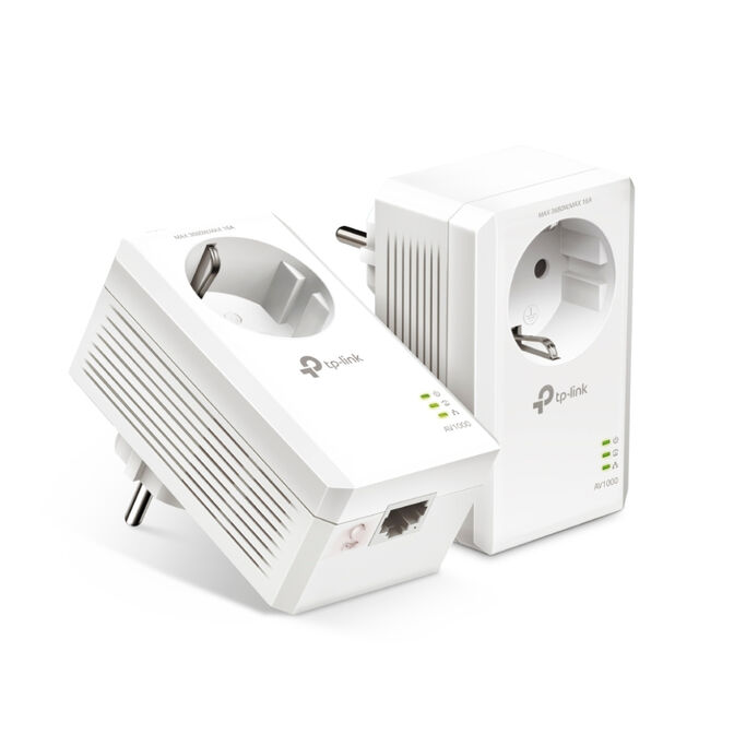 Powerline TP-Link TL-PA7017P KIT AV1000 Homeplug AV2 Gigabit Passthrough image number 0