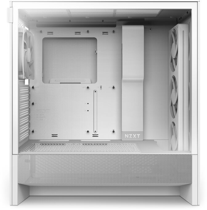 Caixa ATX NZXT H5 Flow RGB Compact Branca image number 6