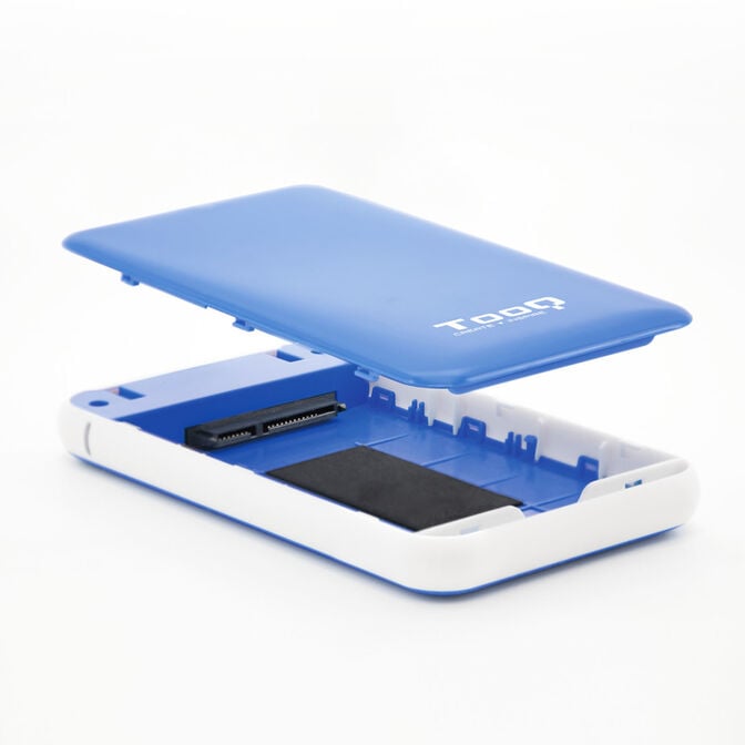 Caixa HDD Tooq 2.5" SATA (9,5mm) UASP Tool Less USB 3.1 Gen 1 Azul image number 1