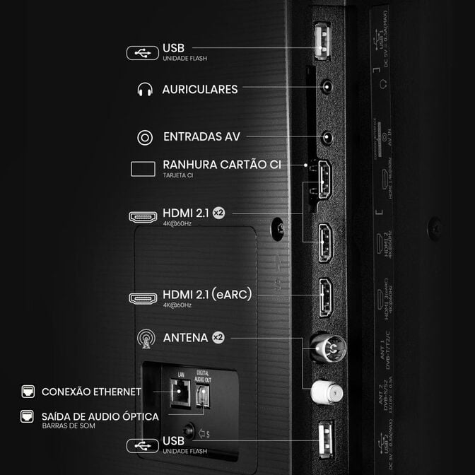 Televis&atilde;o Hisense 85A6Q 85" LED UltraHD 4K VIDAA image number 11