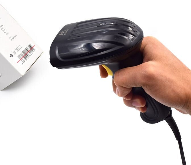 Leitor C&oacute;digo Barras Ewent EW3400 USB Laser 1D c/ base image number 1