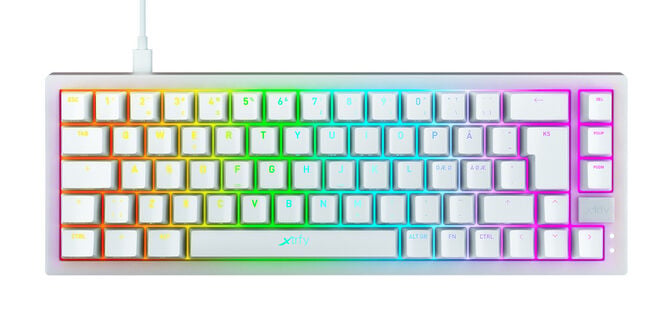 Teclado Mec&acirc;nico Cherry Xtrfy K5 Branco Compact RGB Gaming Hot-Swapp (ES) image number 1