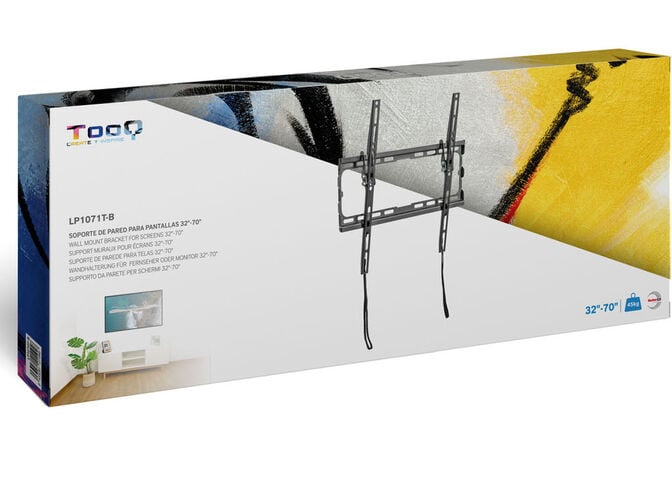 Suporte de Parede Tooq Tilt 32" a 70" Max. 45Kg Preto image number 2