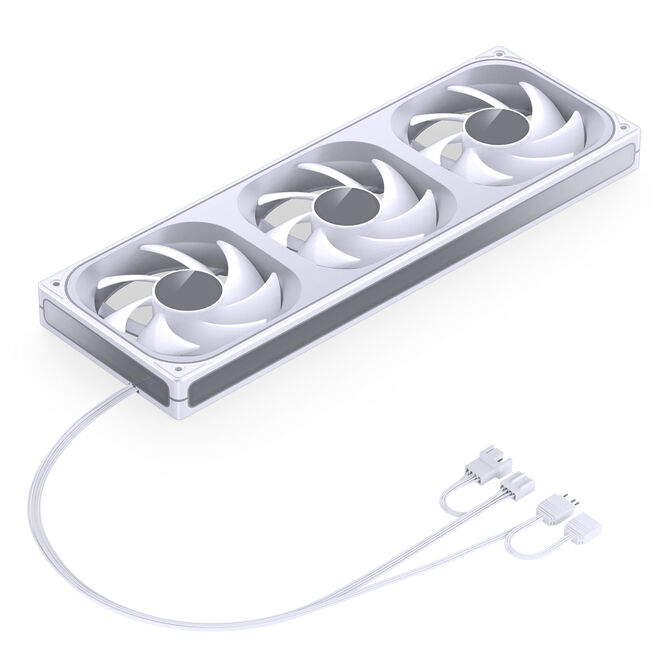 Ventoinha Jonsbo ZB-360  RGB Single-Frame Brancas - Tripla Ventoinha 120mm ( 360mm ) image number 9