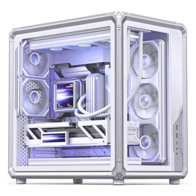 Caixa ATX Jonsbo X400 Vidro Temperado Curvo Branco image number 2