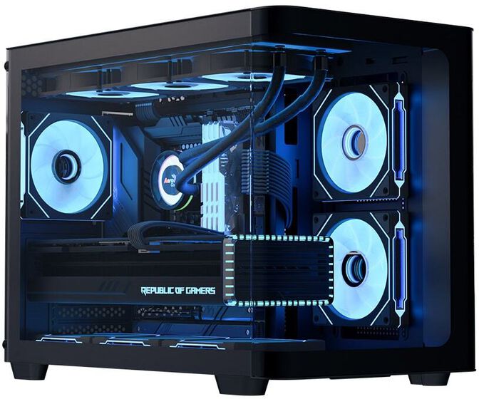Caixa Micro-ATX Aerocool P300C ARGB Vidro Temperado Preto image number 0