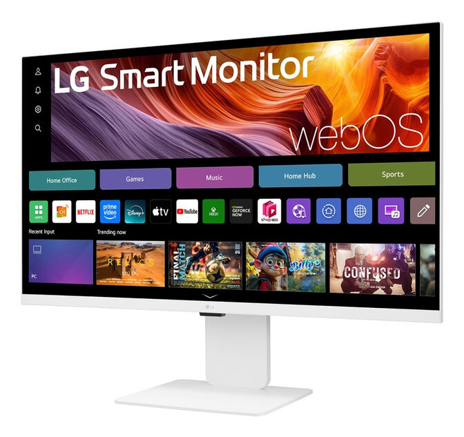 Monitor Smart LG  31.5" 32U850SA-W IPS 4K 60Hz 5ms c/ webOS - Branco image number 1