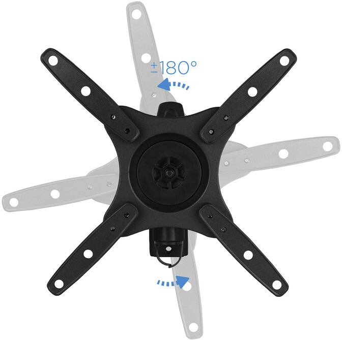 Suporte de Parede Tooq Tilt e Girat&oacute;rio 10" a 32" Max. 20kg Preto image number 3