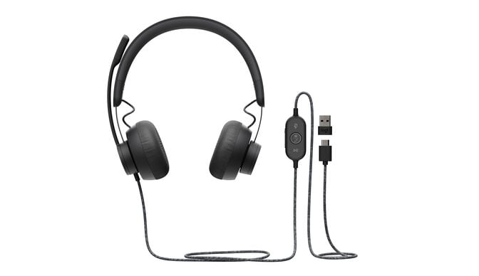 Headset Logitech Zone Wired Teams USB-C Grafite image number 0