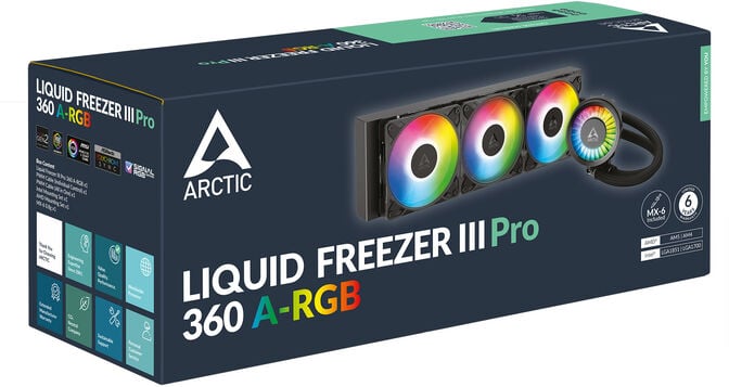 Water Cooler CPU AIO Arctic Liquid Freezer III PRO ARGB - 360mm image number 5