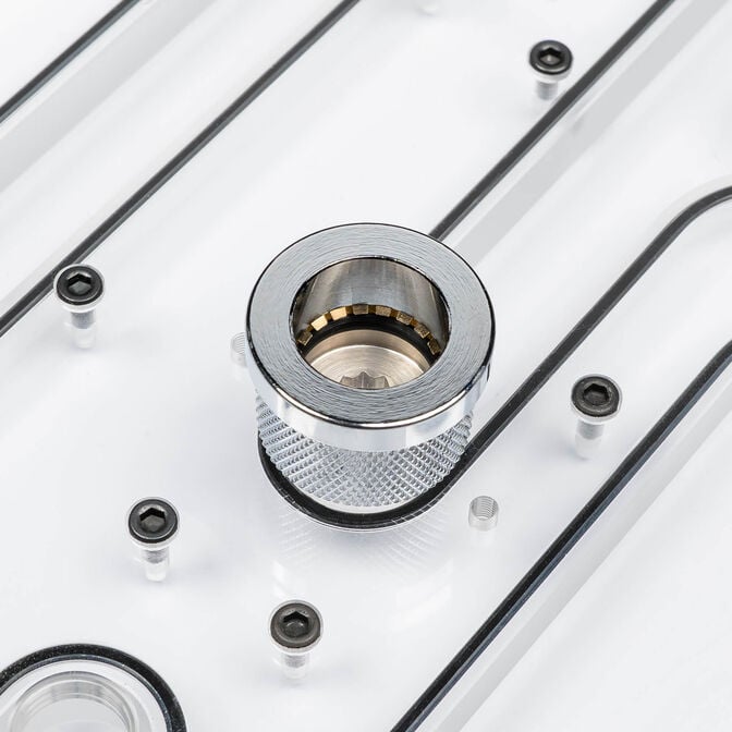 Conector Phanteks Glacier EZ-Fit F16G1/4 - Chrome image number 3