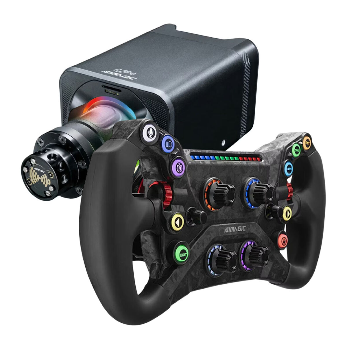 Bundle Simagic Base ALPHA EVO (12Nm) + Volante GT Neo c/ Quick Release QR50