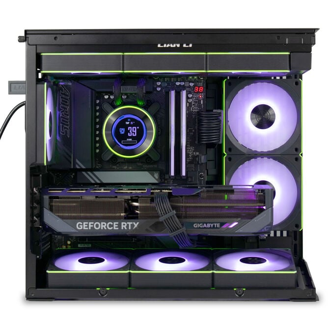 Computador King Mod Gamer-PC Lian Li Ryzen 7 9850X3D 32GB DDR5 2TB RTX 5080 WiFi W11 - Black Edition image number 1