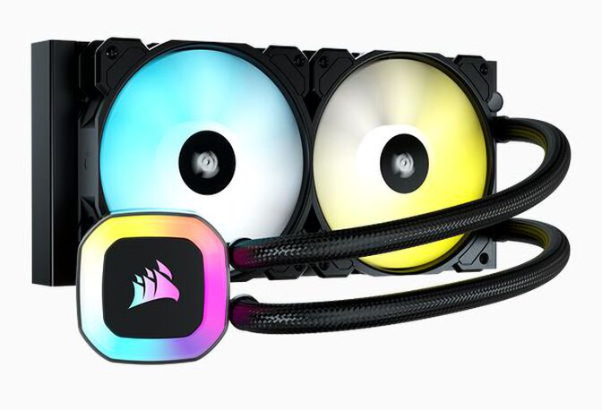 Water Cooler CPU Corsair H100 RGB 240mm Preto image number 0