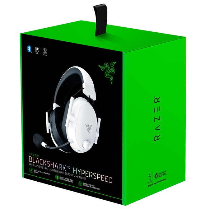 Headset Razer BlackShark V2 HyperSpeed Wireless/Bluetooth Branco image number 6