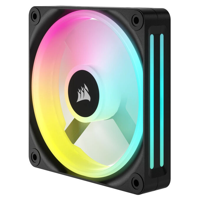 Ventoinha Corsair iCUE Link QX120 RGB PWM Preta 120mm (Pack 3) image number 4